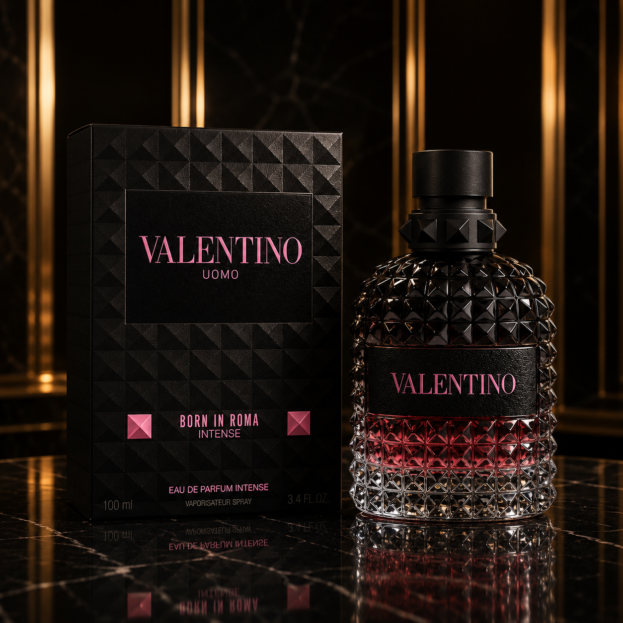 Valentino Uomo Born In Roma Intense , 3.4 oz EDP Spray