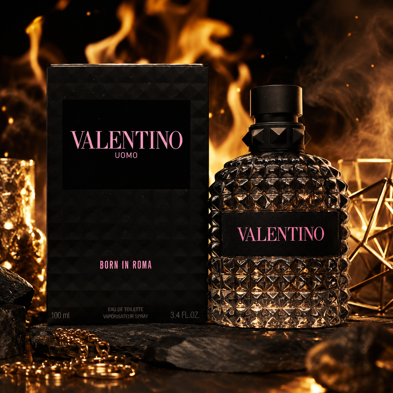 Valentino Uomo Born In Roma Eau De Toilette Spray 3.4 oz