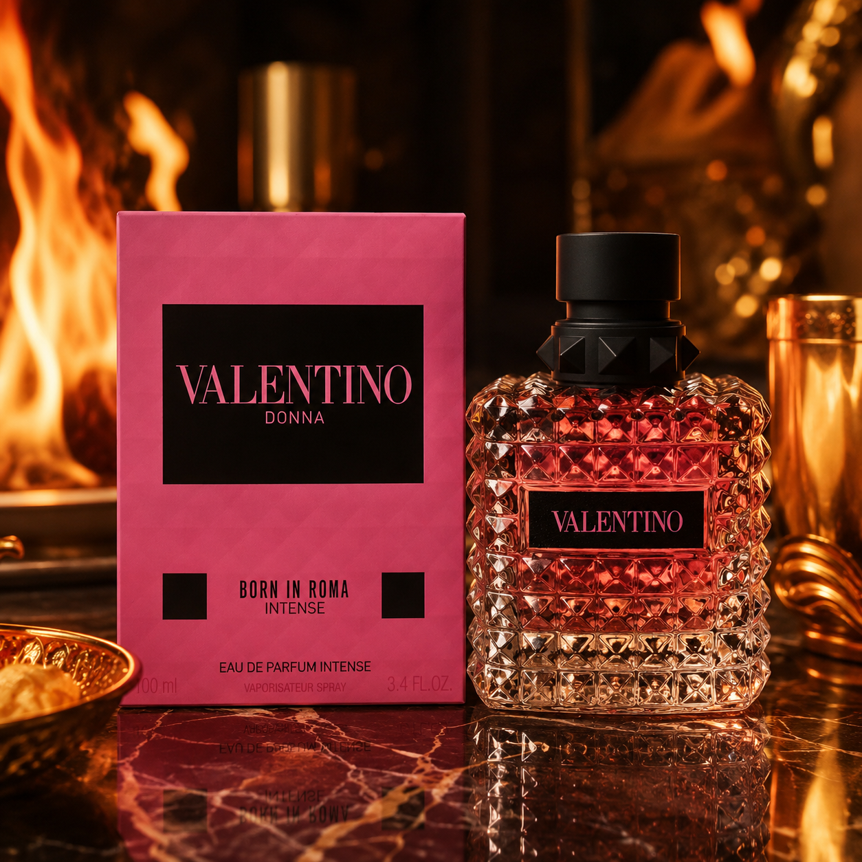 Valentino Valentino Donna Born In Roma Intense , 3.4 oz EDP Spray