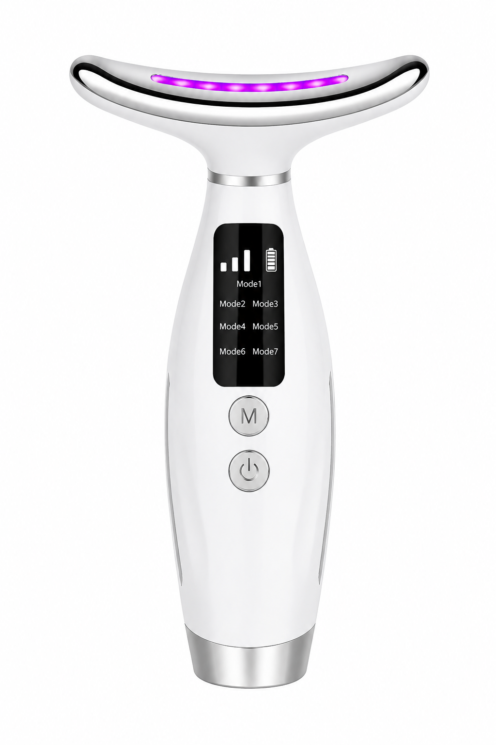 7 Colors LED Lights Face Neck Beauty Device Vibration Massage Improve Neck Lines Home Use Face Lifting Machine 7 Modes 3 Levels