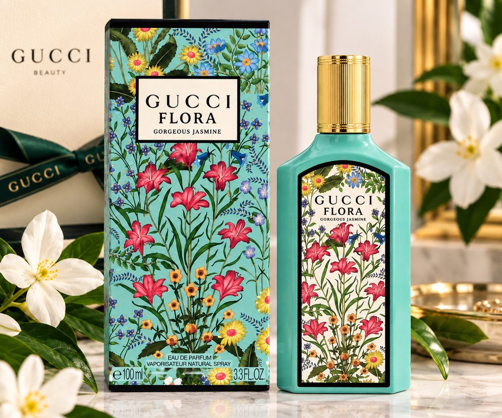 Gucci Flora Gorgeous Jasmine Eau de Parfum for Women – 3.3 oz Floral Spray