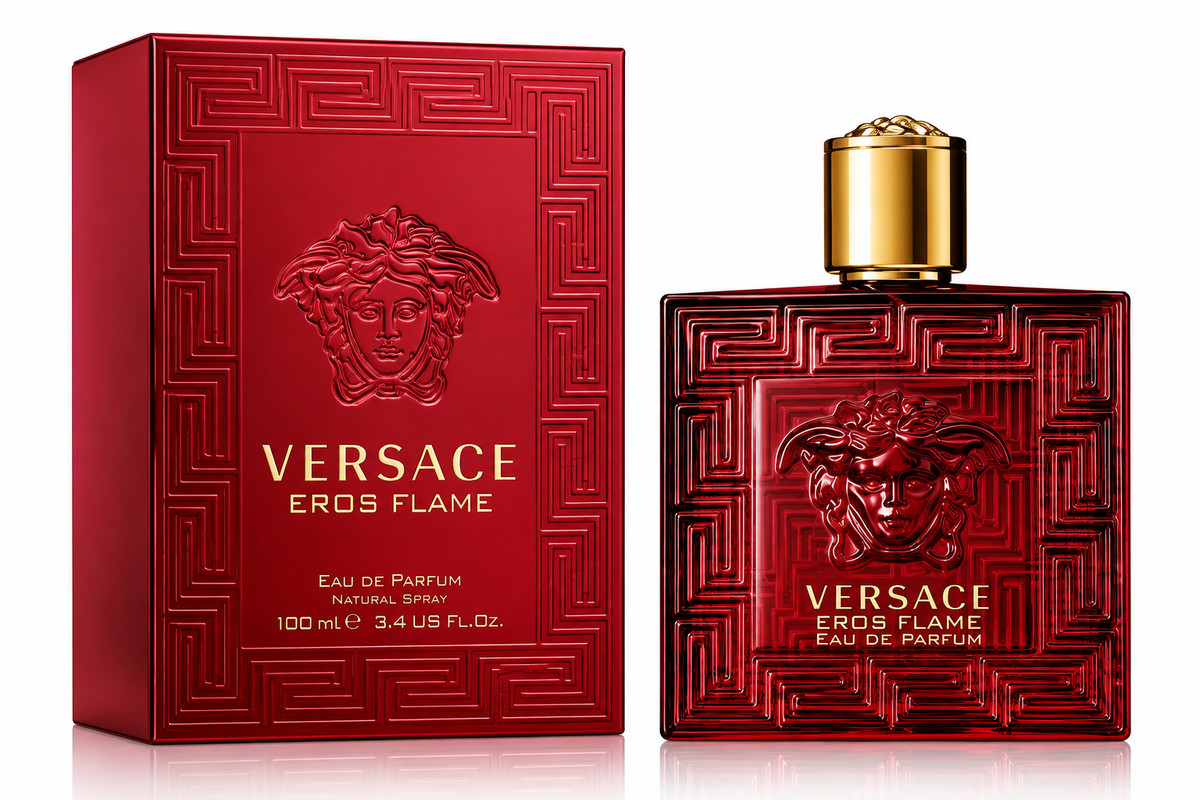 Versace Eros Flame Eau de Toilette for Men 3.4 Oz Spray