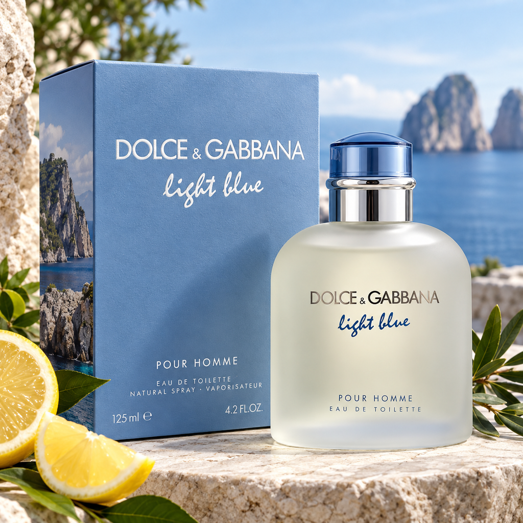 Dolce & Gabbana Light Blue Pour Homme Mens EDT Spray 3.4oz/100ml