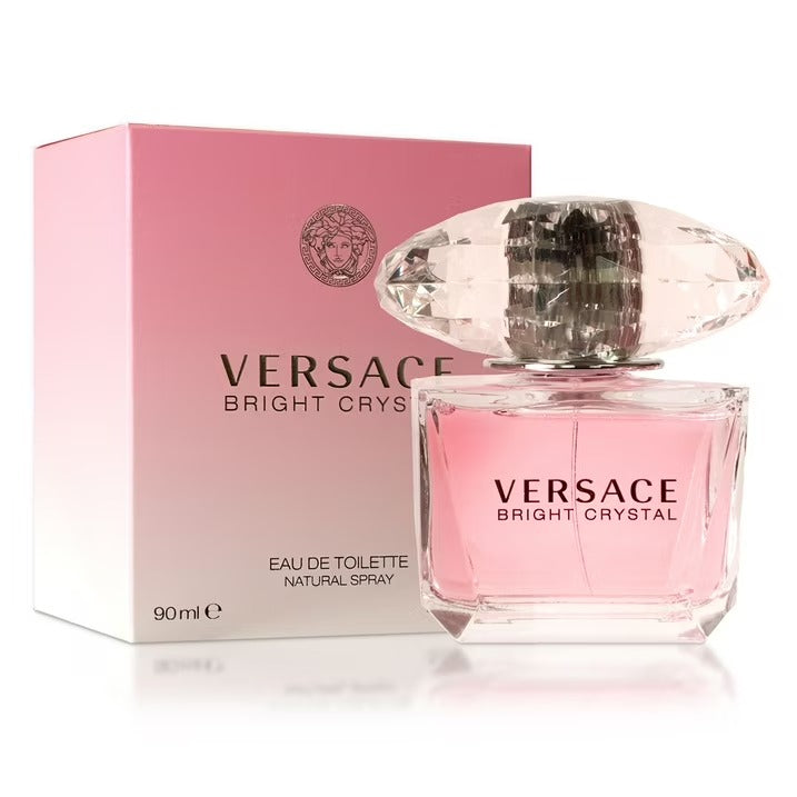 Versace Bright Crystal Eau De Toilette Spray, Perfume for Women, 3 Fluid Ounces