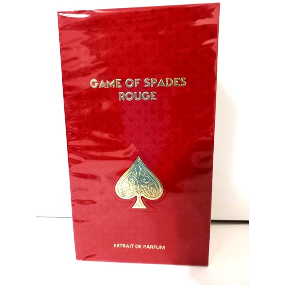 Jo Milano Game of Spades Rouge Parfum Spray | 3.4 oz (100ml) | Oud Wood, Sugar, Warm, Spicy, Orange, Saffron Scent | Long Lasting Fragrance for Men and Women (Unisex)
